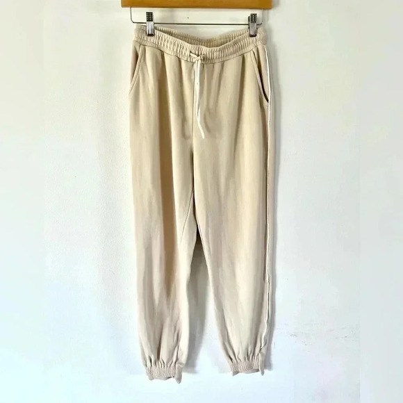 Kittenish Save The Drama Beige Sweatshirt and Jogger Cozy Lounge Set Size Small - Picture 11 of 15